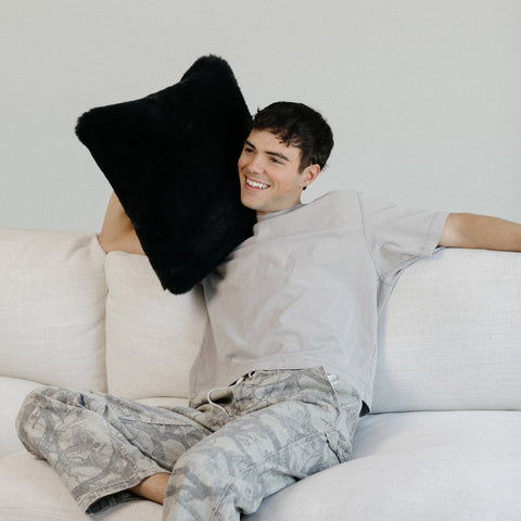 Charcoal Grey Luxe Pillow