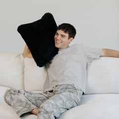Charcoal Grey Luxe Pillow